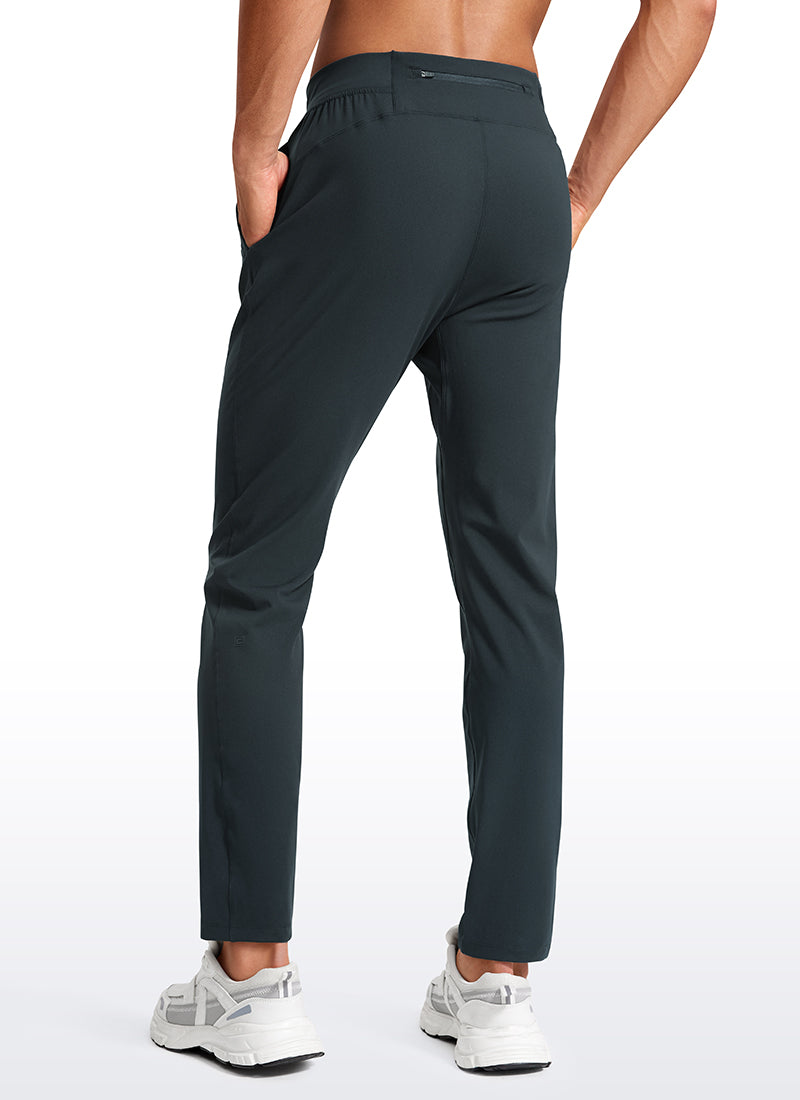 CRZ YOGA Men's Train Relaxed Fit On the Travel Pants 30'' Grey Sage