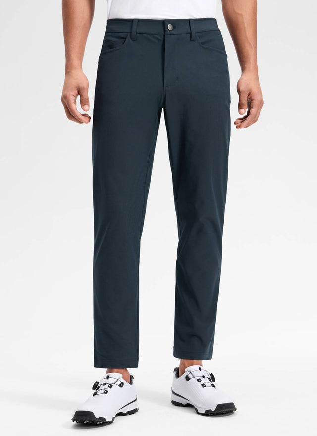 CRZ YOGA Mens Work Slim Fit All-Day Comfort Golf Pants 5 Pockets 30'' True Navy