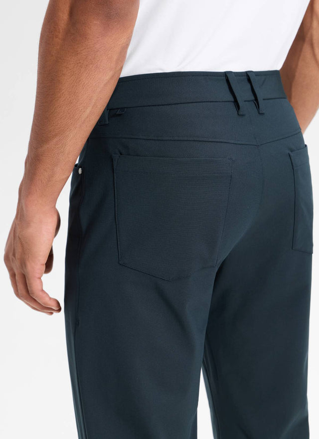 CRZ YOGA Mens Work Slim Fit All-Day Comfort Golf Pants 5 Pockets 30'' True Navy