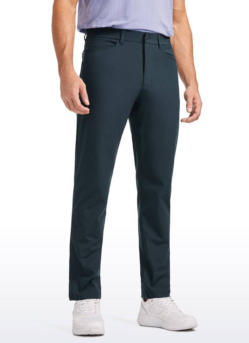 CRZ YOGA Mens Work Slim Fit All-Day Comfort Golf Pants 5 Pockets