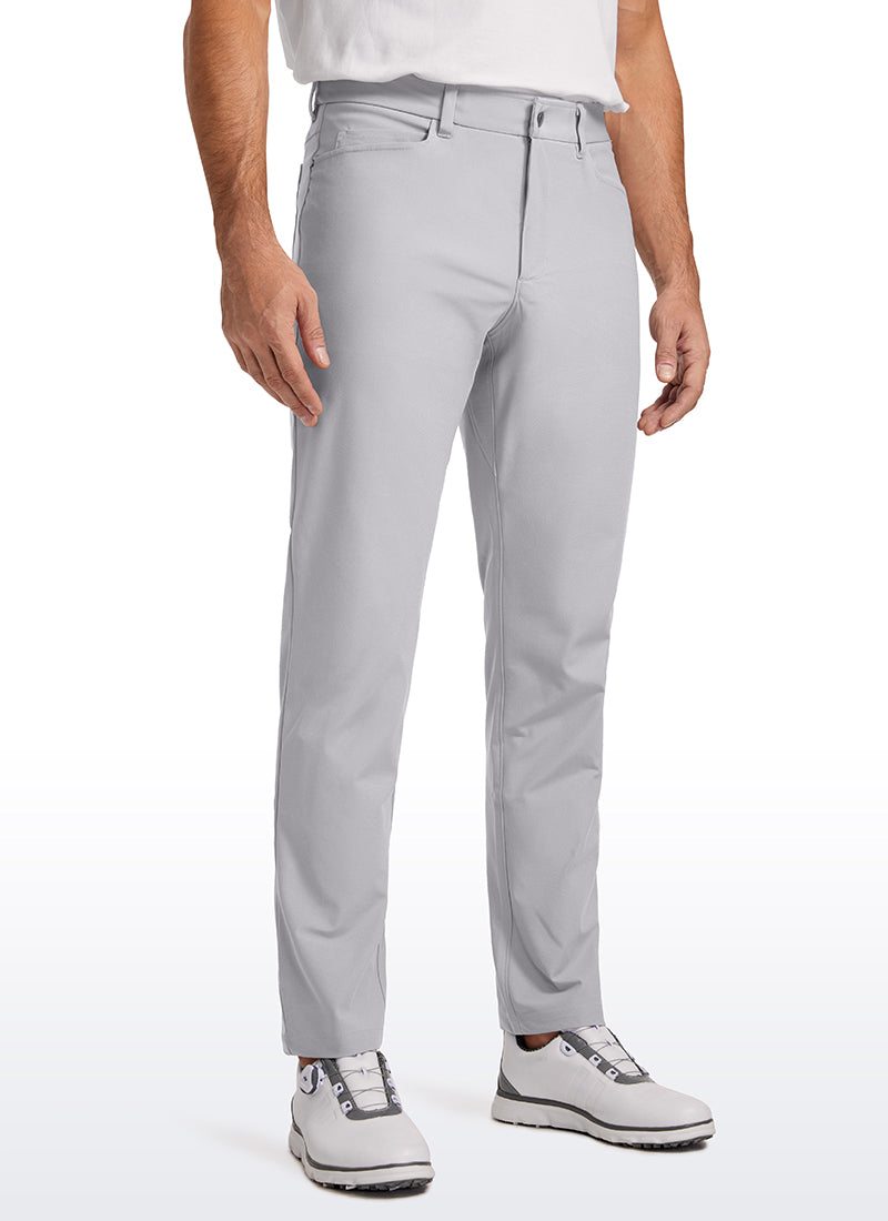 CRZ YOGA Mens Work Slim Fit All-Day Comfort Golf Pants 5 Pockets