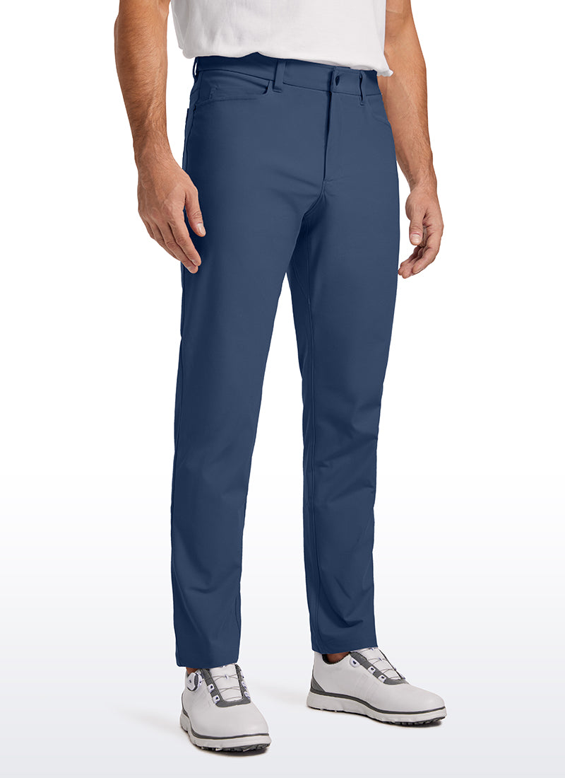 CRZ YOGA Mens Work Slim Fit All-Day Comfort Golf Pants 5 Pockets