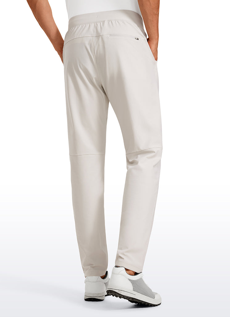 CRZ YOGA Men All Day Comfy Quick Dry with Pockets Golf Pants 31'' Platinum Grey