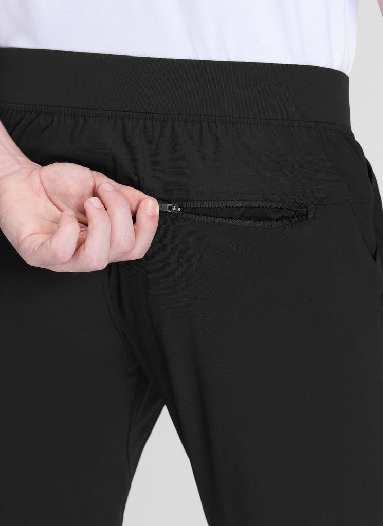 CRZ YOGA Man's  All-Day Comfy Golf Pocket Slim Fit Pant 28" Black