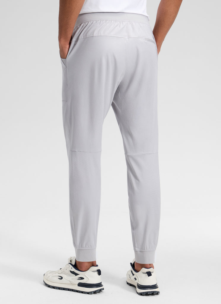 CRZ YOGA Man's  All-Day Comfy Golf Pocket Slim Fit Pant 28" Platinum Grey