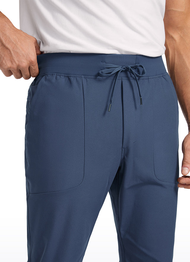 CRZ YOGA Mens Work Slim Fit All-Day Comfort Golf Joggers 30'' Electric Blue