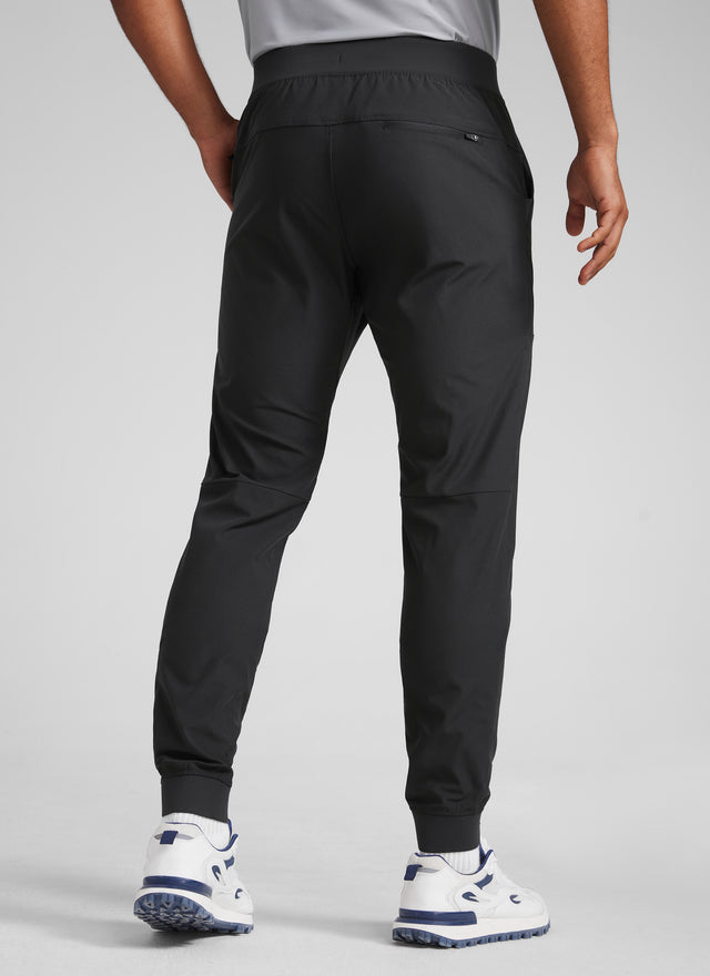 CRZ YOGA Men All Day Comfy Slim-Fit Golf Joggers 32'' with Pockets Platinum Grey