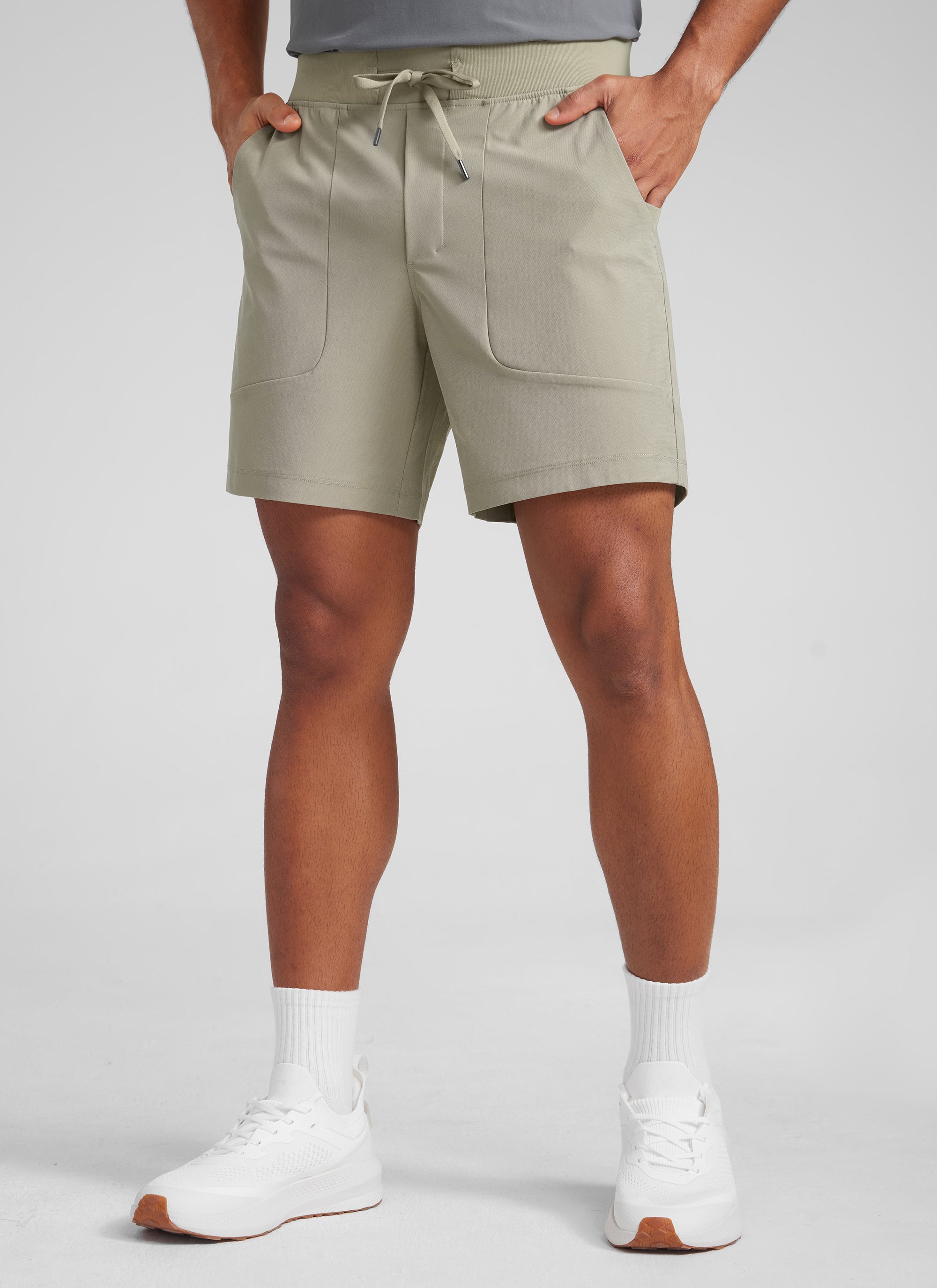 CRZYOGA Men All Day Comfy Golf Casual Shorts 7