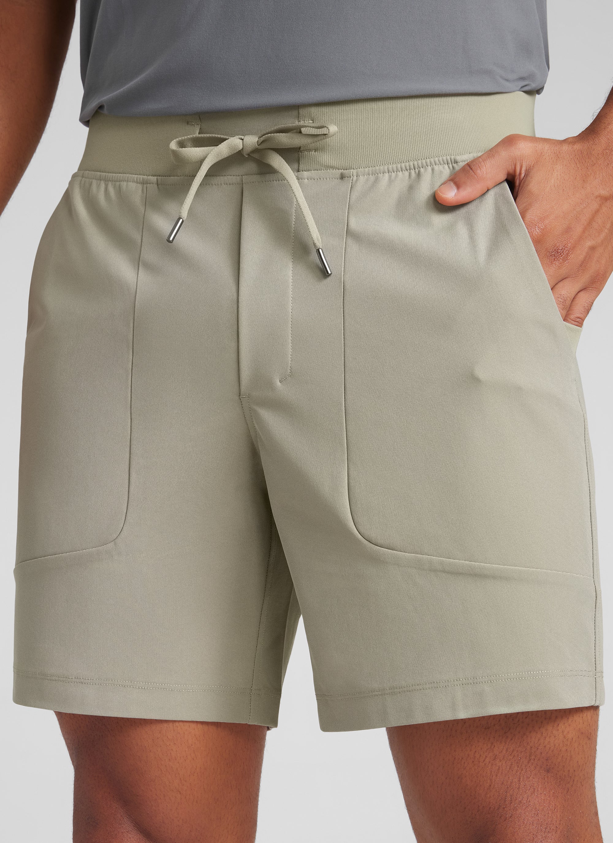 CRZYOGA Men All Day Comfy Golf Casual Shorts 7