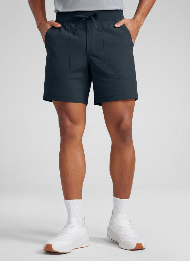 CRZYOGA Men All Day Comfy Golf Casual Shorts 7