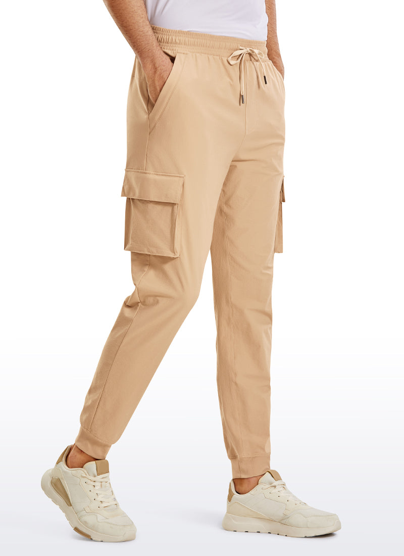 CRZ YOGA Men's Hiking Slim Fit Lightweight Cargo Joggers 30