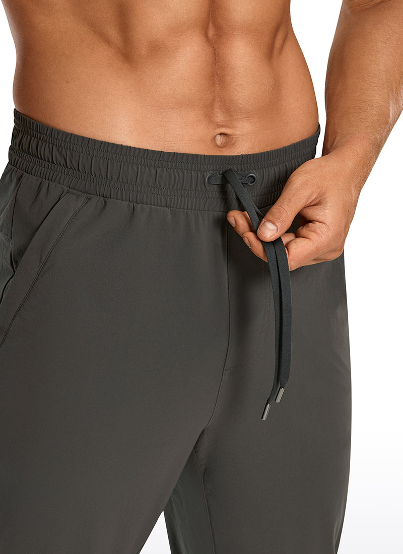 CRZ YOGA Men's Causul Relaxed Fit Lightweight Joggers Zip Pockets