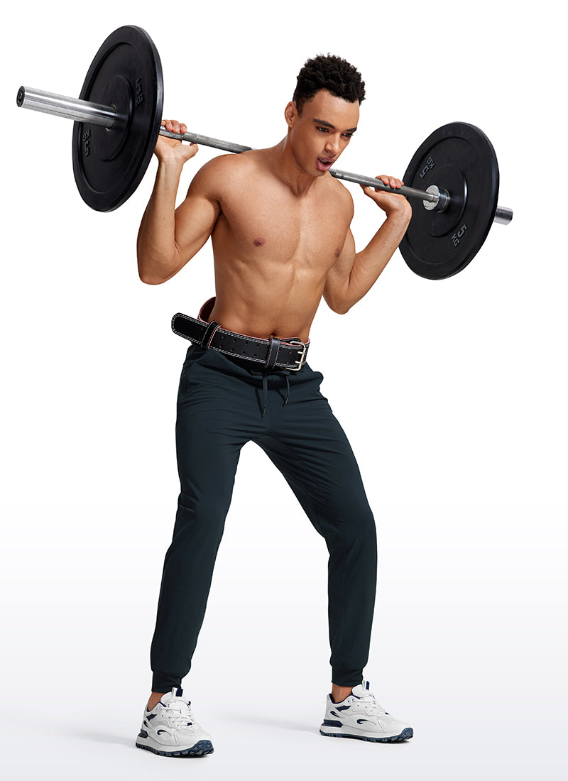 CRZ YOGA Men's Causul Relaxed Fit Lightweight Joggers Zip Pockets 29'' Gully