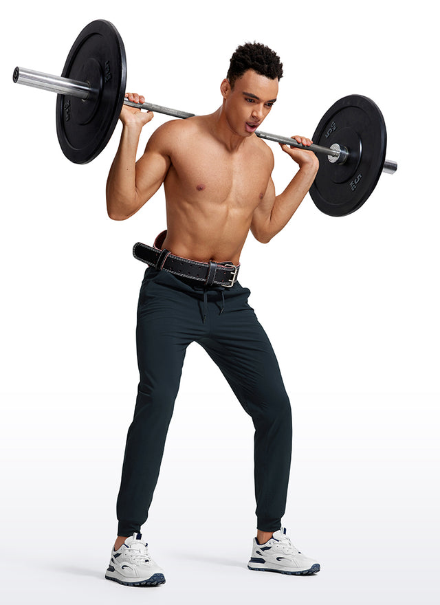 CRZ YOGA Men's Causul Relaxed Fit Lightweight Joggers Zip Pockets 29'' Gully