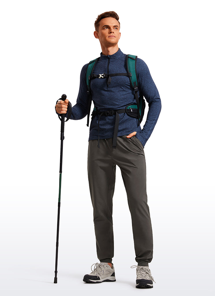 CRZ YOGA Men 31" Lightweight Water Resistant with Zip Pockets Joggers Arbor Olive