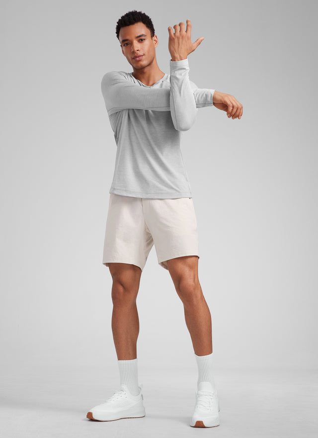 CRZ YOGA Men‘s Workout Water Resistant Short 7