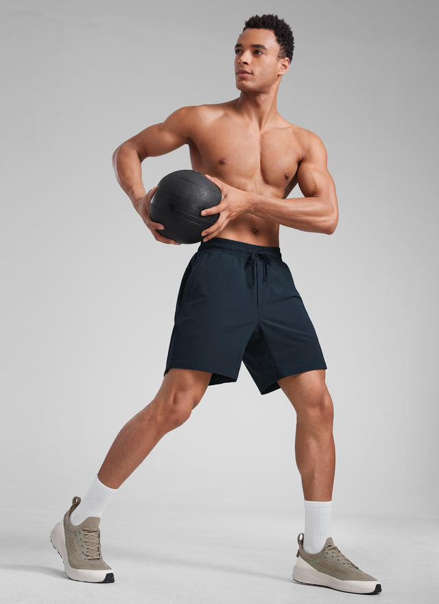 CRZ YOGA Men‘s Workout Water Resistant Short 7