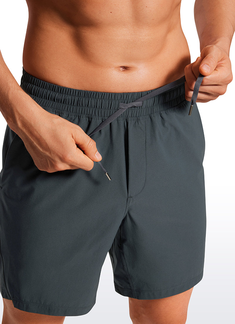 Lightweight Athletic Pocketed Shorts 7''- Linerless