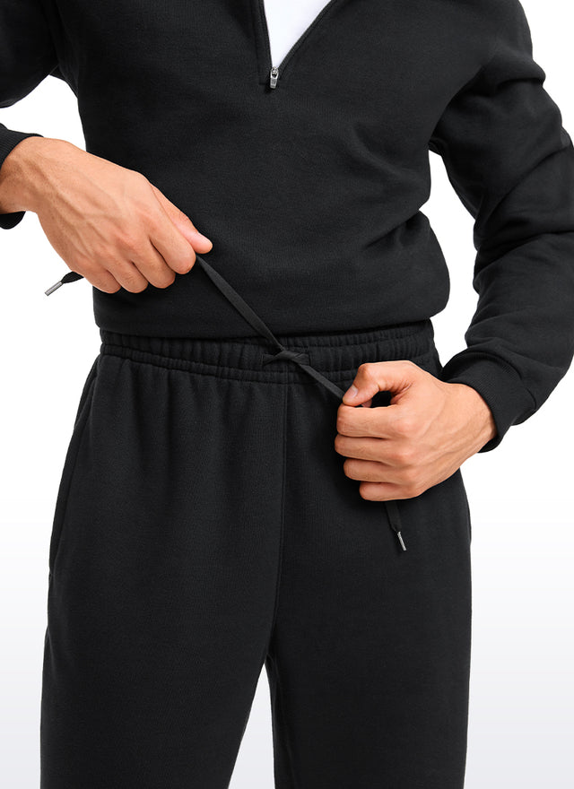 Cotton Fleece Sweatpants with Pockets 32''