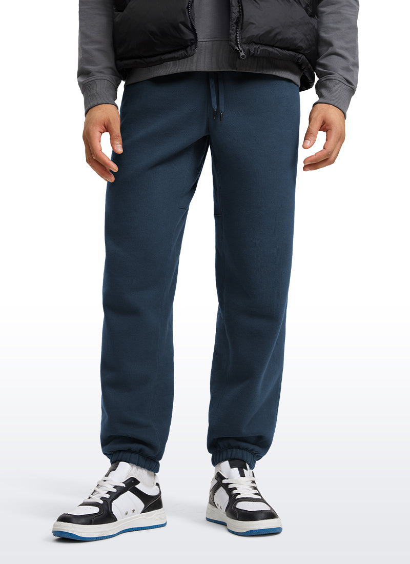 Cotton Fleece Sweatpants with Pockets 32''