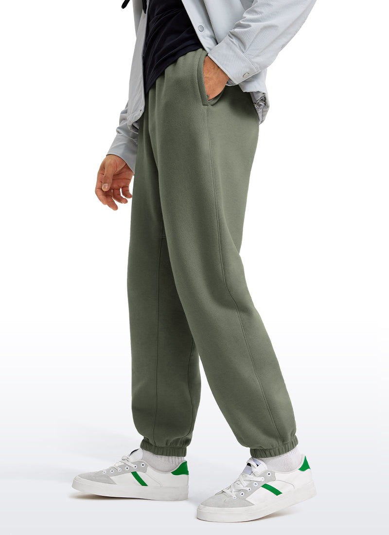 Cotton Fleece Sweatpants with Pockets 32''