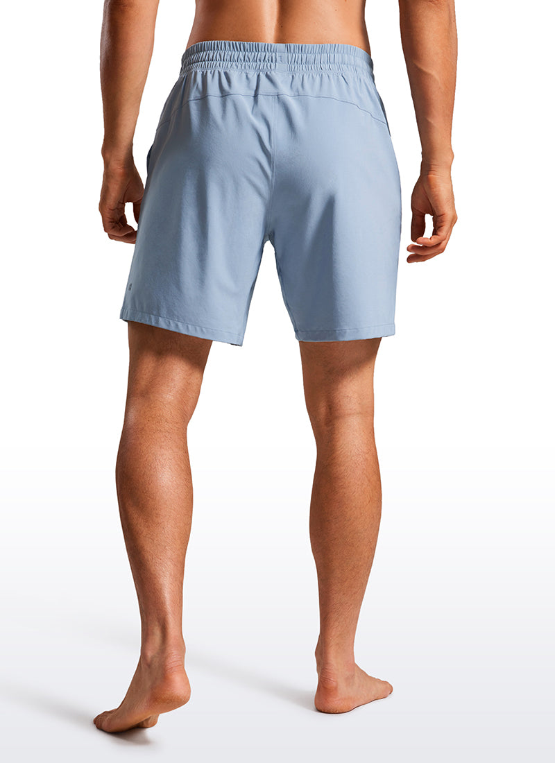 Feathery-Fit Swim Trunks 7'' with Zipper Pockets