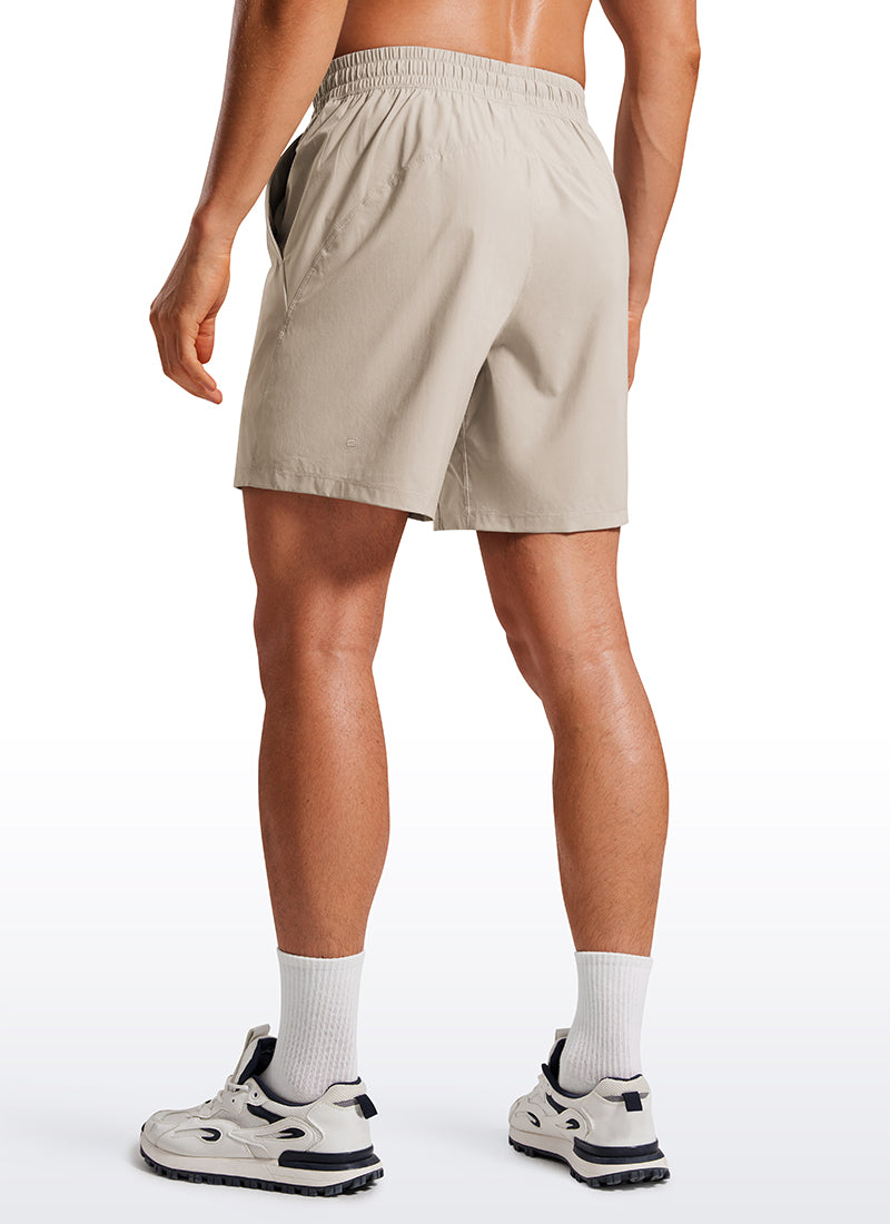 Lightweight Athletic Pocketed Shorts 7''- Linerless