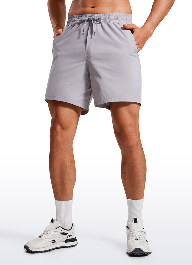 Lightweight Athletic Pocketed Shorts 7''- Linerless