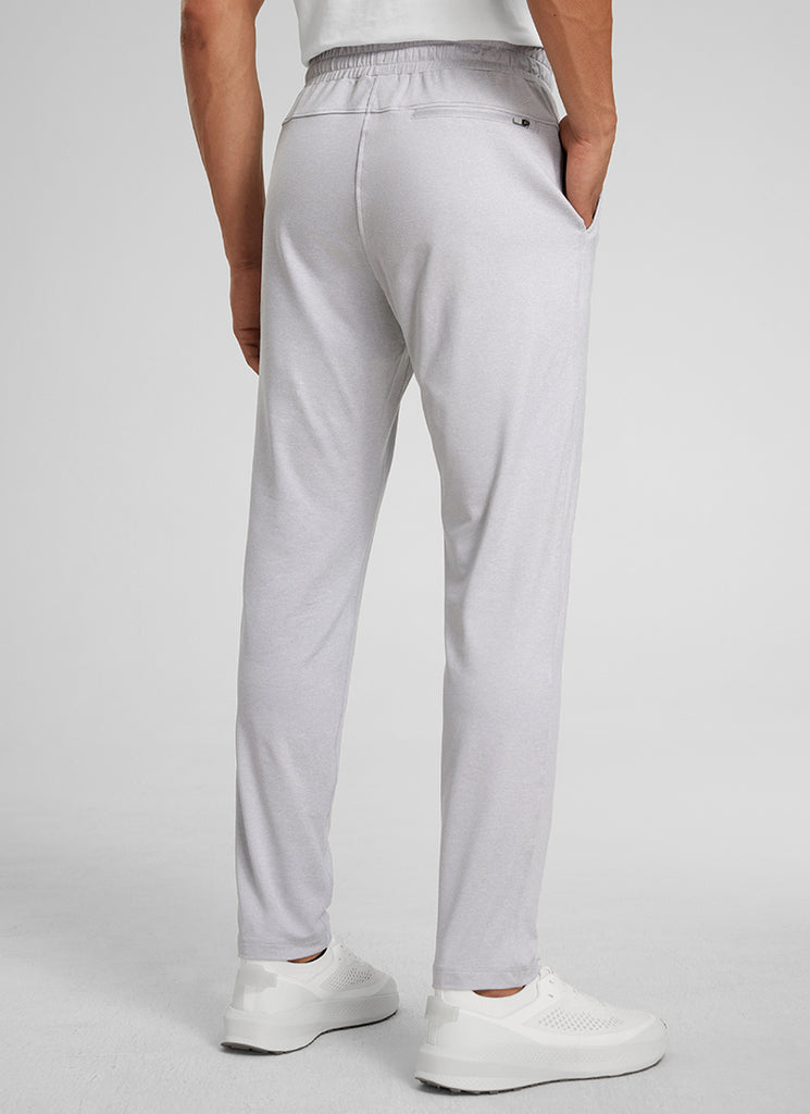 CRZ YOGA Mens' Open Bottom Lightweight Sweatpants 30" with Pockets Slate Blue