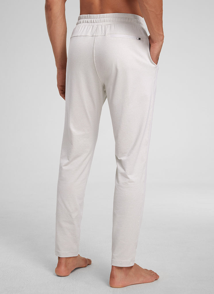 CRZ YOGA Mens' Open Bottom Lightweight Sweatpants 30" with Pockets Grey Sage