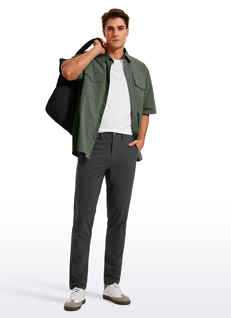 CRZ YOGA Heren All Day Comfy Golfbroek - 32 Snel Drogende Lichtgewicht Werk Casual Broek Met Zakken Meeuw Grijs 32W CRZ YOGA Heren All Day Comfy Golfbroek - 32 Snel Drogende Lichtgewicht Werk Casual Broek Met Zakken Meeuw Grijs 32W