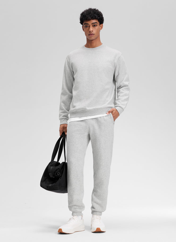 CRZ YOGA Mens Classic Fit Zipper Pockets Sweatpants 30" Ink Blue