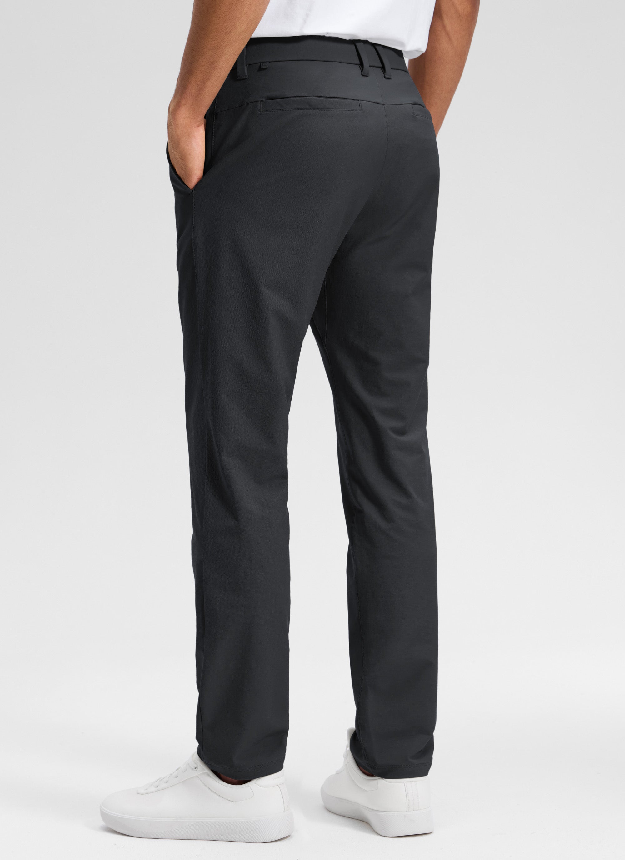 CRZ YOGA Man's Stretch Cotton Golf Mid Rise Pocket Chino Pant 32