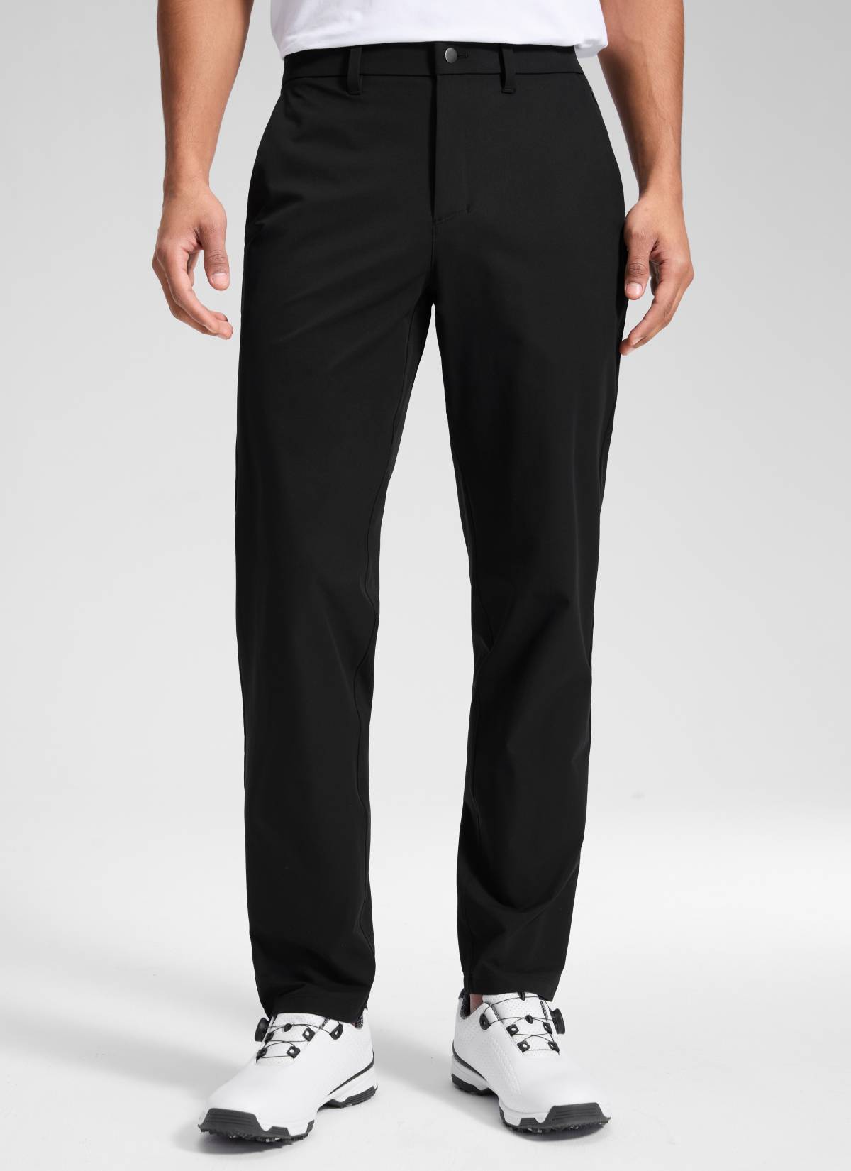 CRZ YOGA Men's Breeze Comfy Lightweight Golf Mid Rise Pocket Pant 32