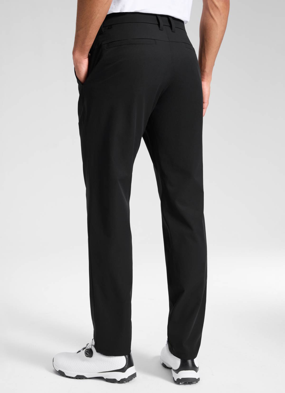 CRZ YOGA Men's Breeze Comfy Lightweight Golf Mid Rise Pocket Pant 32