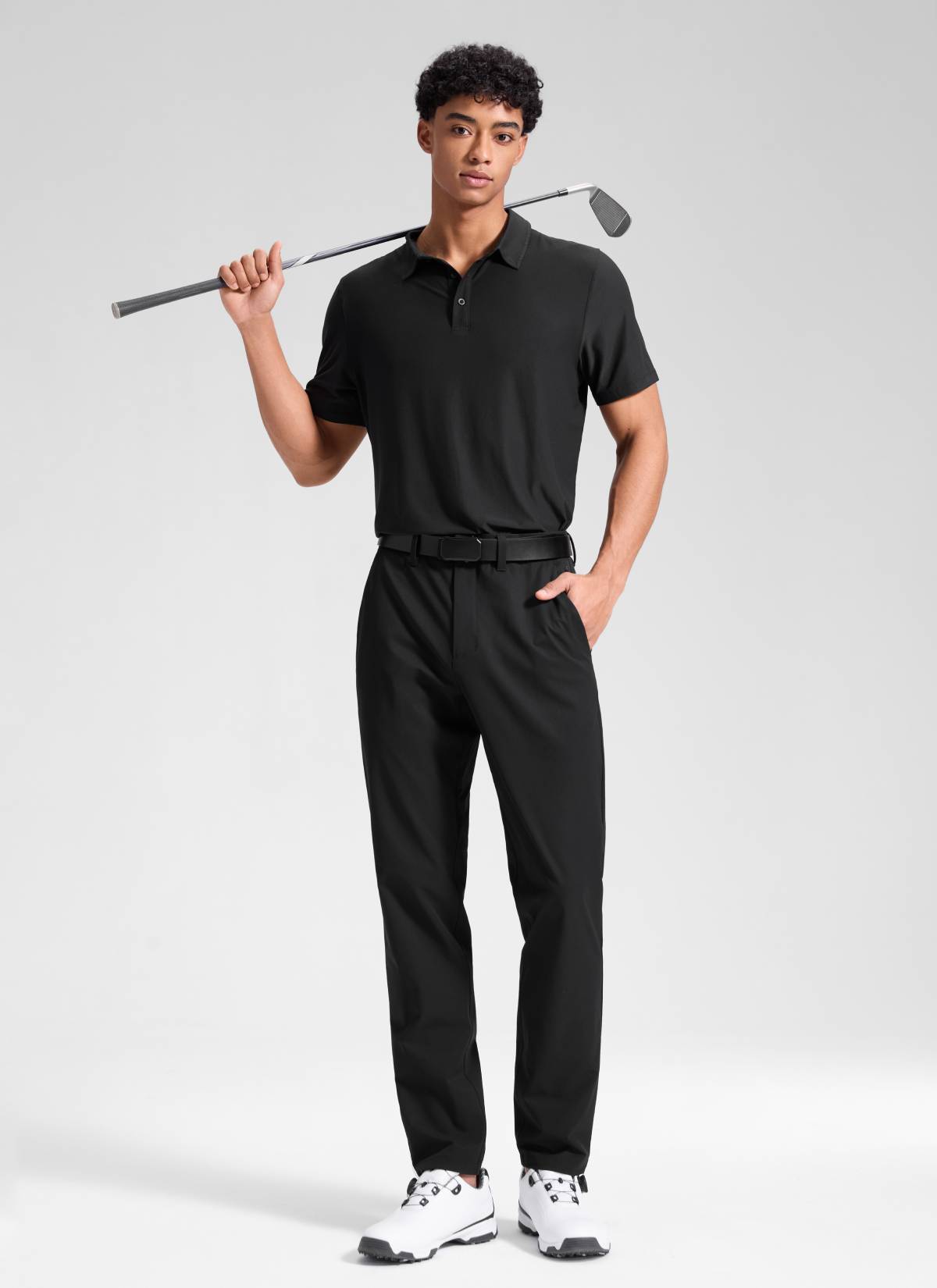 CRZ YOGA Men's Breeze Comfy Lightweight Golf Mid Rise Pocket Pant 32