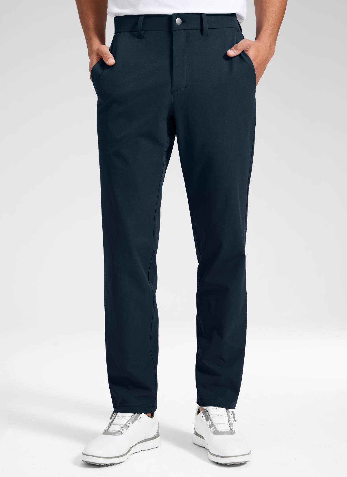 CRZ YOGA Men's Breeze Comfy Lightweight Golf Mid Rise Pocket Pant 32