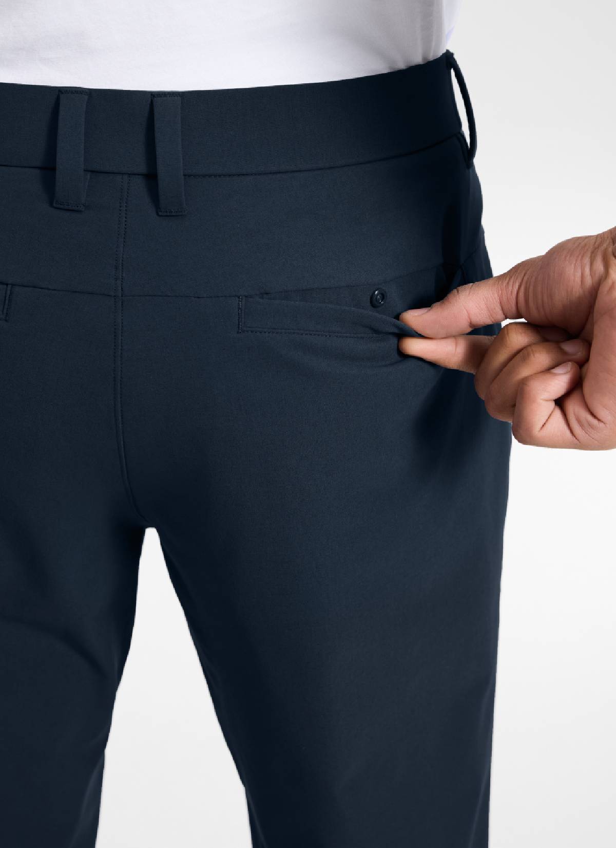 CRZ YOGA Men's Breeze Comfy Lightweight Golf Mid Rise Pocket Pant 32