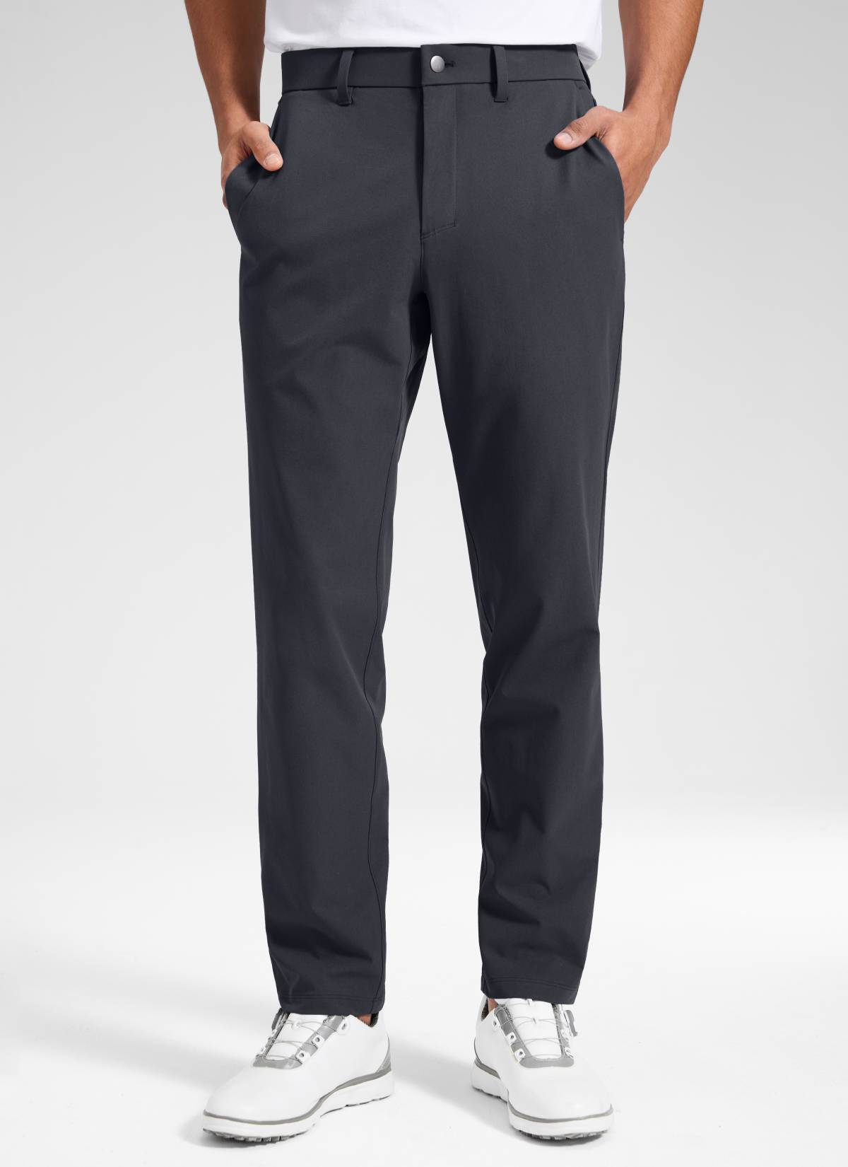 CRZ YOGA Men's Breeze Comfy Lightweight Golf Mid Rise Pocket Pant 32