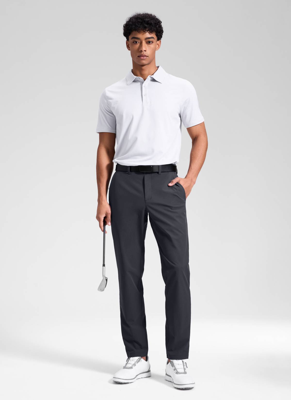 CRZ YOGA Men's Breeze Comfy Lightweight Golf Mid Rise Pocket Pant 32