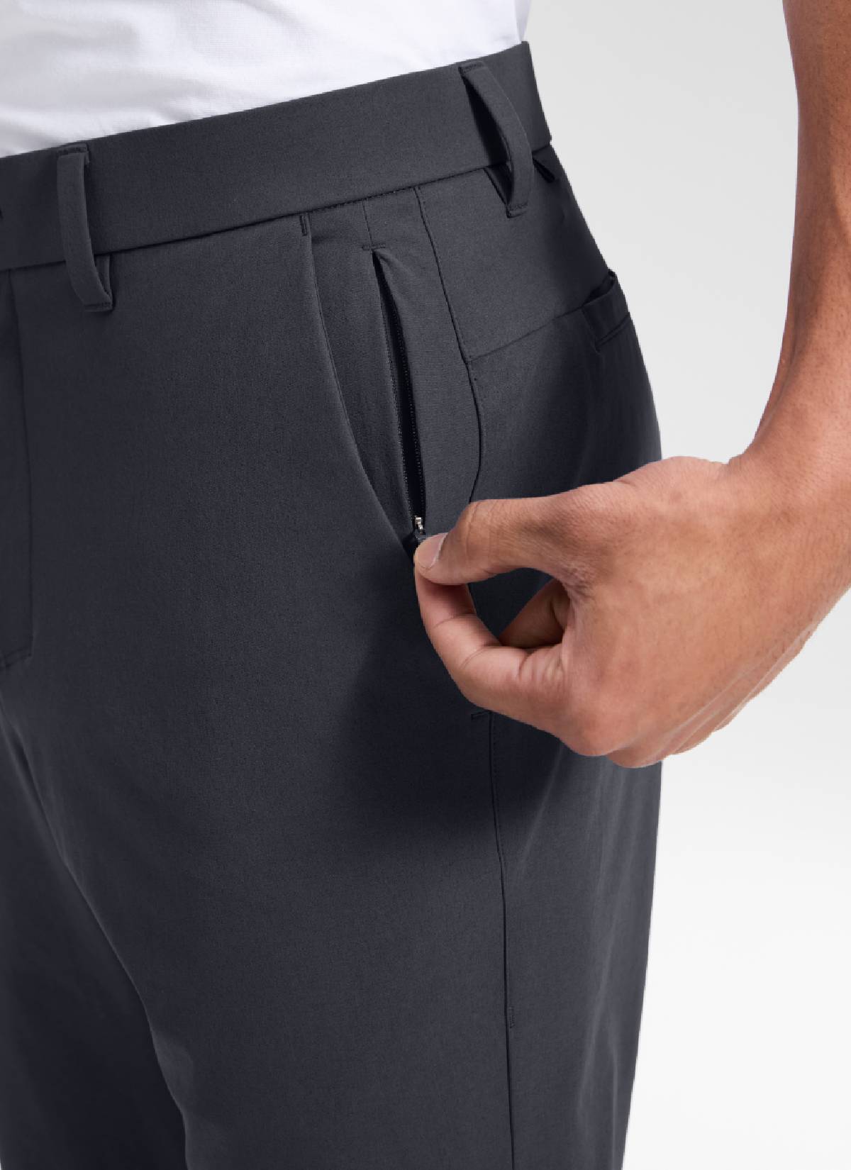 CRZ YOGA Men's Breeze Comfy Lightweight Golf Mid Rise Pocket Pant 32