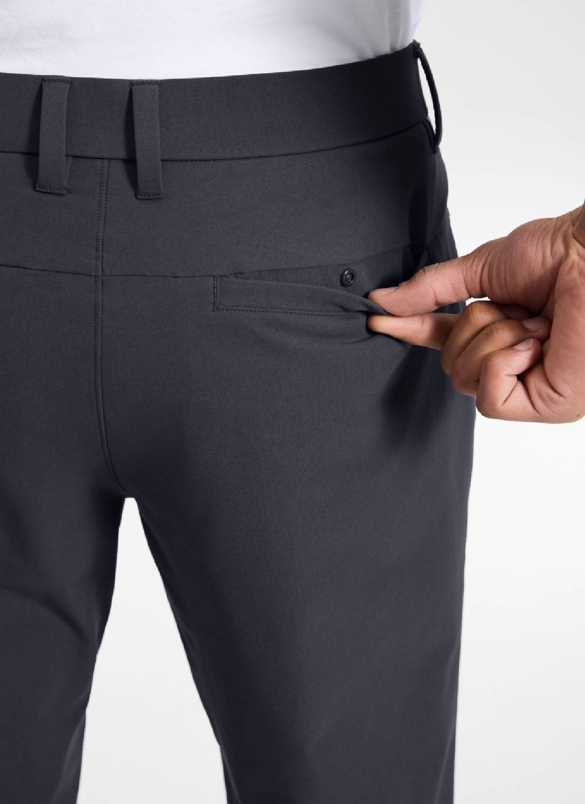 CRZ YOGA Men's Breeze Comfy Lightweight Golf Mid Rise Pocket Pant 32