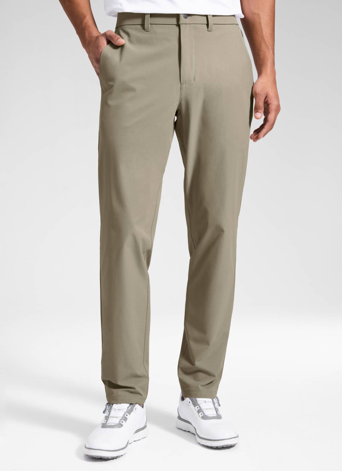 CRZ YOGA Men's Breeze Comfy Lightweight Golf Mid Rise Pocket Pant 32