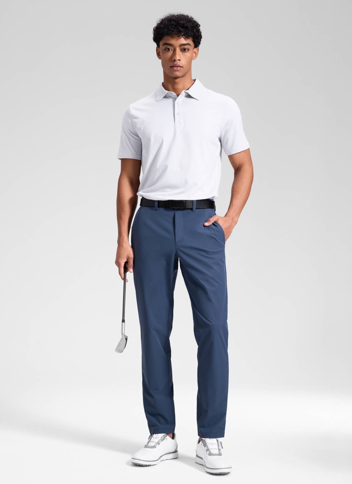 CRZ YOGA Men's Breeze Comfy Lightweight Golf Mid Rise Pocket Pant 32