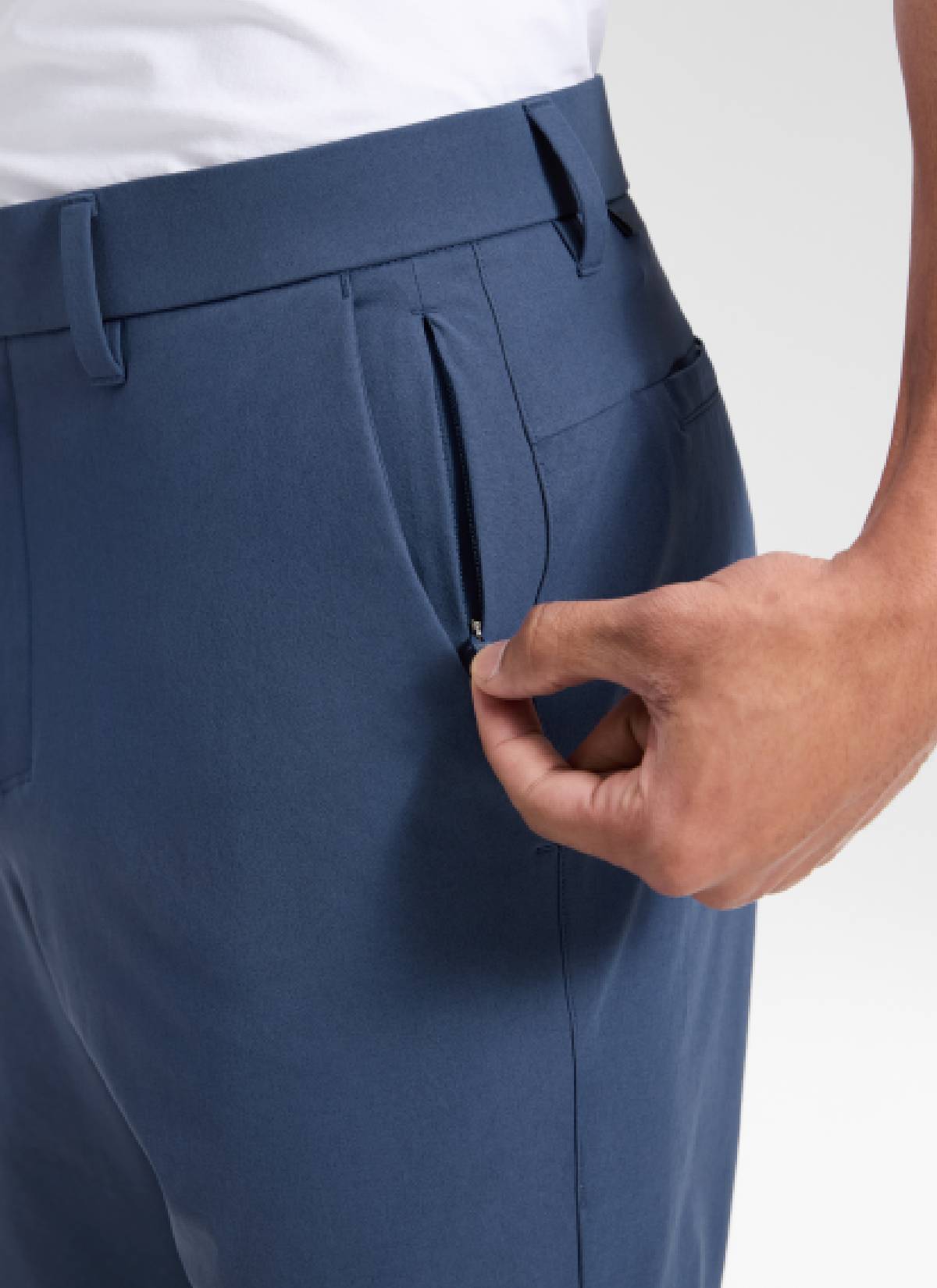 CRZ YOGA Men's Breeze Comfy Lightweight Golf Mid Rise Pocket Pant 32