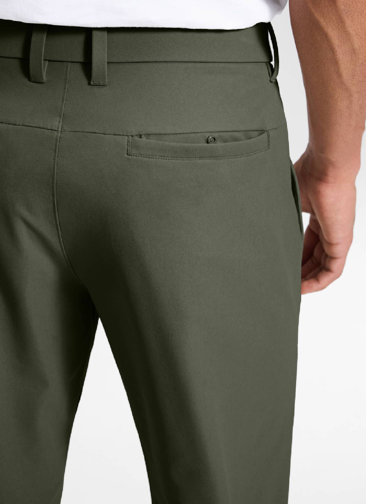 CRZ YOGA Men's Breeze Comfy Lightweight Golf Mid Rise Pocket Pant 32