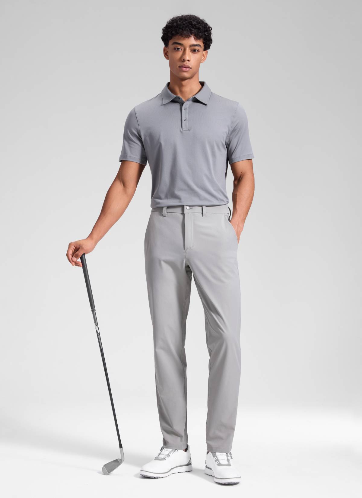 CRZ YOGA Men's Breeze Comfy Lightweight Golf Mid Rise Pocket Pant 32