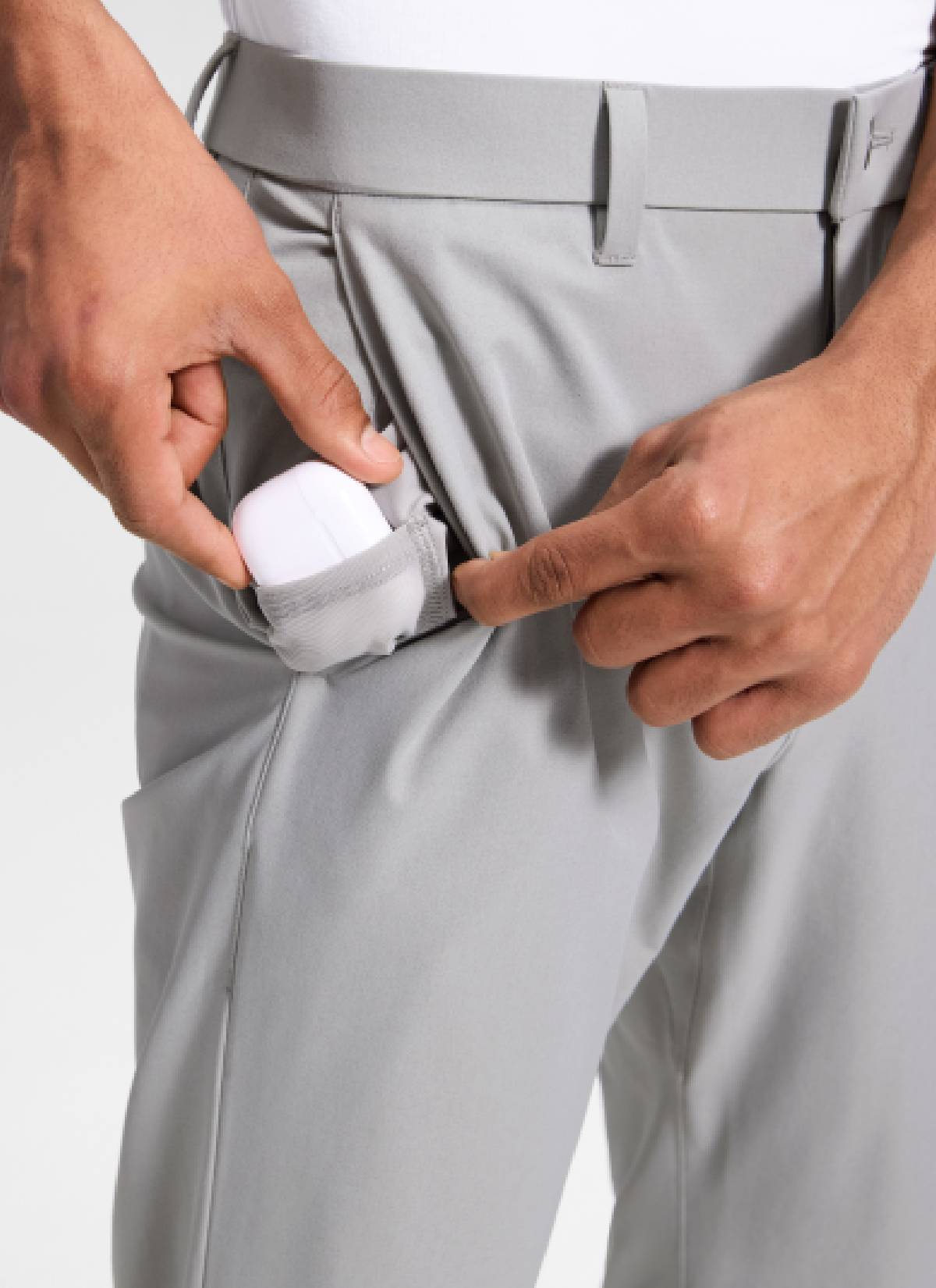 CRZ YOGA Men's Breeze Comfy Lightweight Golf Mid Rise Pocket Pant 32