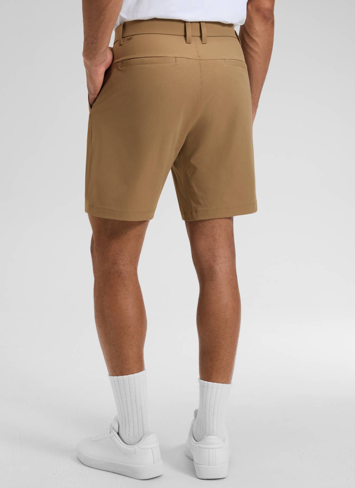 CRZ YOGA Men's BreezeLite Lightweight Golf Mid Rise Pocket Shorts 7