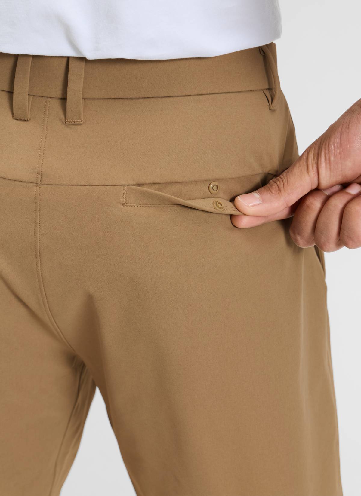 CRZ YOGA Men's BreezeLite Lightweight Golf Mid Rise Pocket Shorts 7